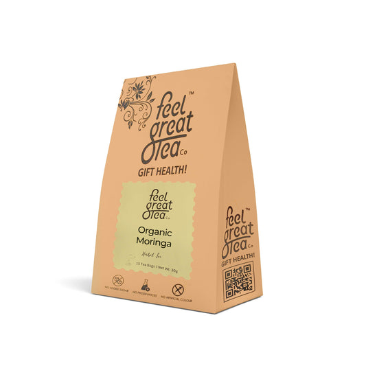Organic Moringa Tea - Premium Wellness Tea from Feel Great Tea Co. - Just 900! Shop now at Feel Great Tea Co.